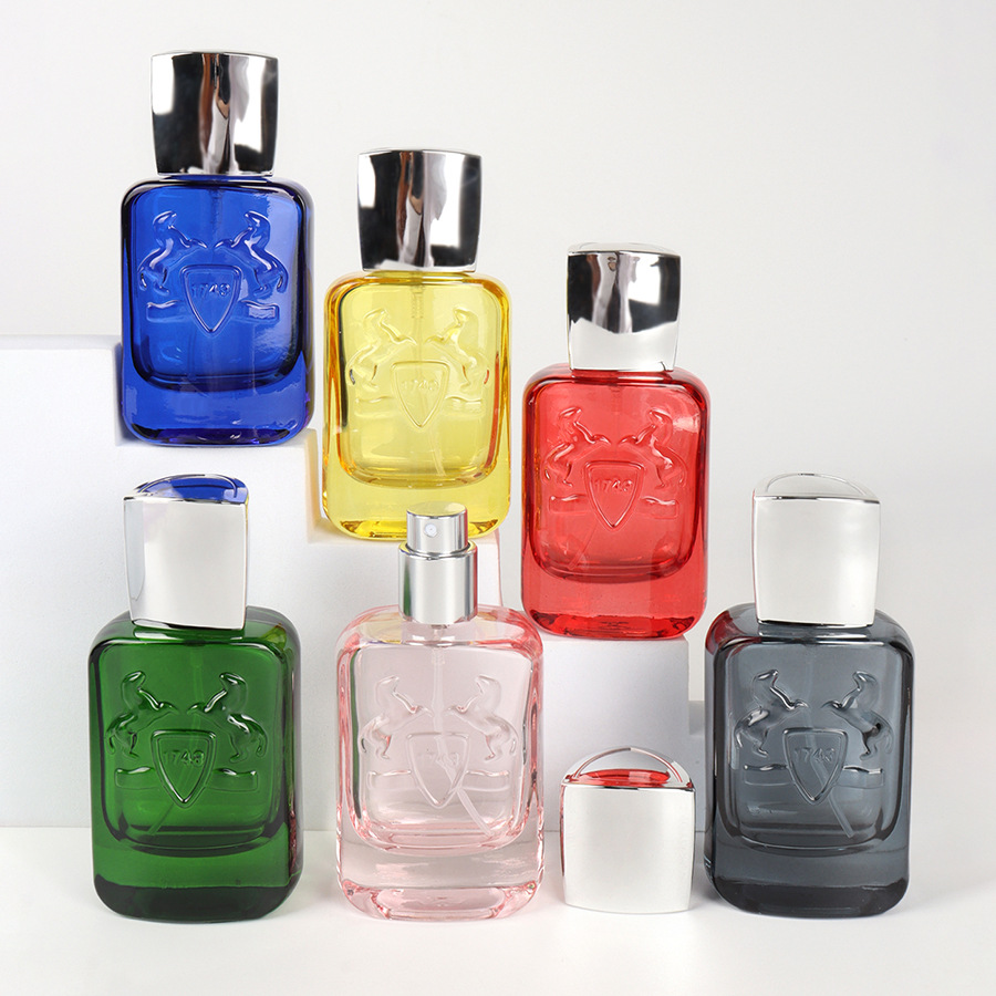 Perfume Fragrance Mist - 香水ボトル 30 ミリリットルポータブル空の厚底ガラスカラフルな化粧品包装サンプル詰め替えバイアルフラットミストスプレーボトル