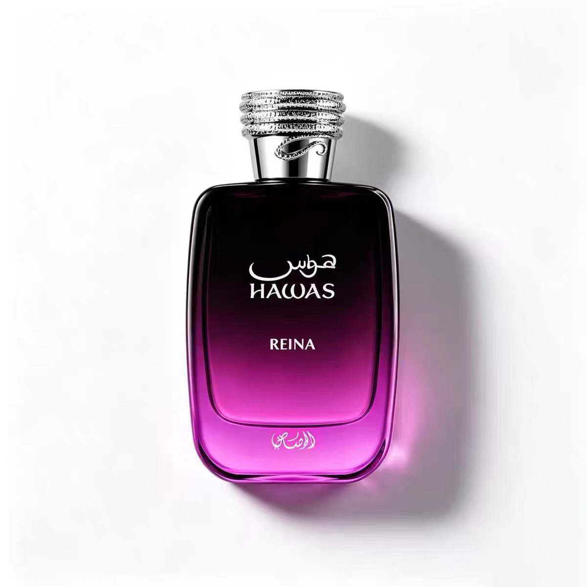 Perfume Fragrance Couture - ハワス レイナ グラデーション パープル・ブラック 香水ボトル、スネークスキンギフトボックス付き。スイートなフルーティ・フローラルにソフトなムスクをブレンドし、ミステリアスな女性の魅力を引き出します。