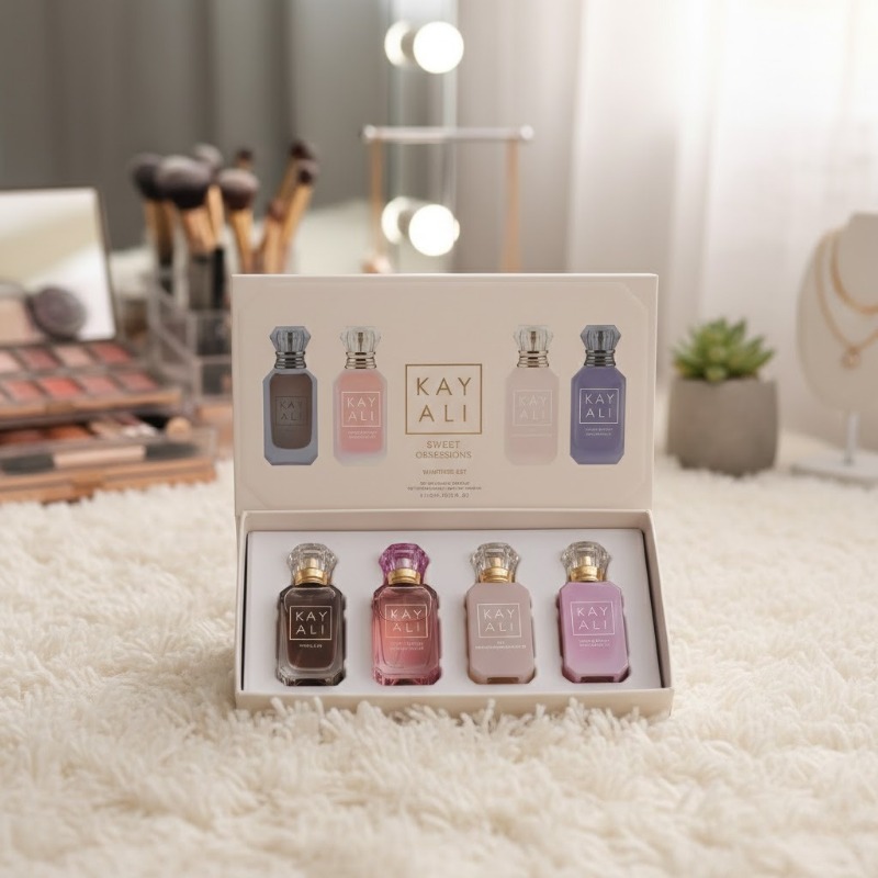 Perfume Fragrance Couture - カヤリ 4x10ml ユニセックス オードパルファムセット 長持ちするフローラルフルーティムスクバニラロイヤル ミニトラベル香水コレクション