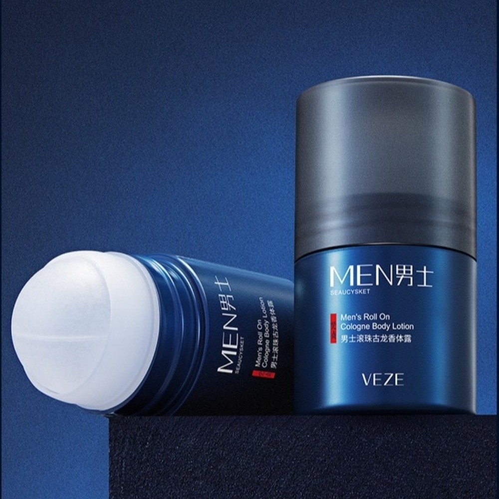 Cologne Solid Balm - 携帯用50mlメンズソリッドコロン、軽やかでフレッシュな香り、長持ちするロールオンコロン、ボディローション、ソリッドパフュームバーム、旅行用