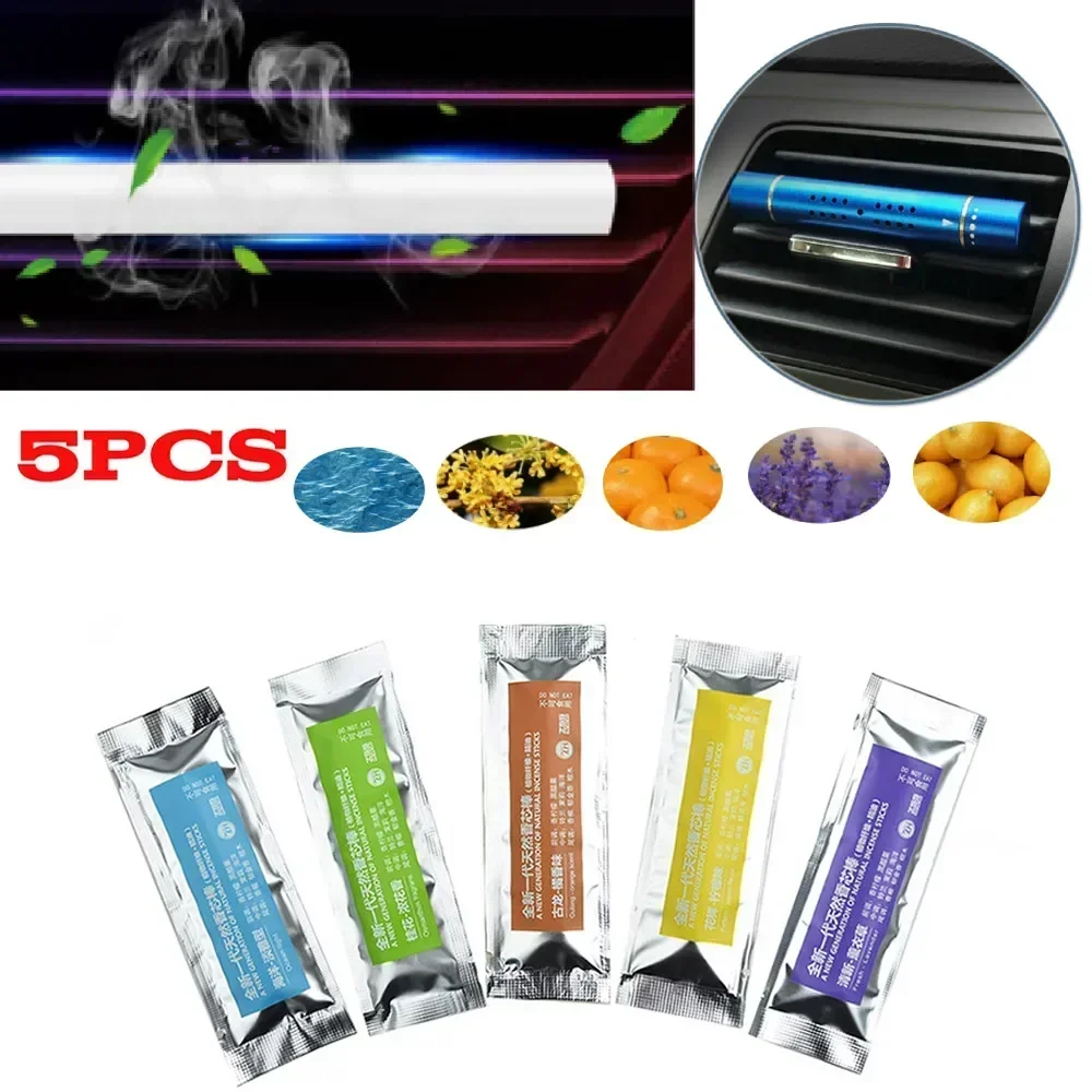 Perfume Fragrance Refill - 車用エアコン吹き出し口用芳香剤詰め替え - 5種類のアロマスティック交換用香水フレグランススティック（米国）
