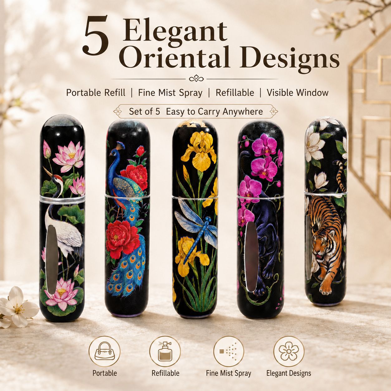 5個入り 花と鳥の秘密の王国 フレグランススプレーボトルセッ - Perfume Fragrance Direct のレビューと価格