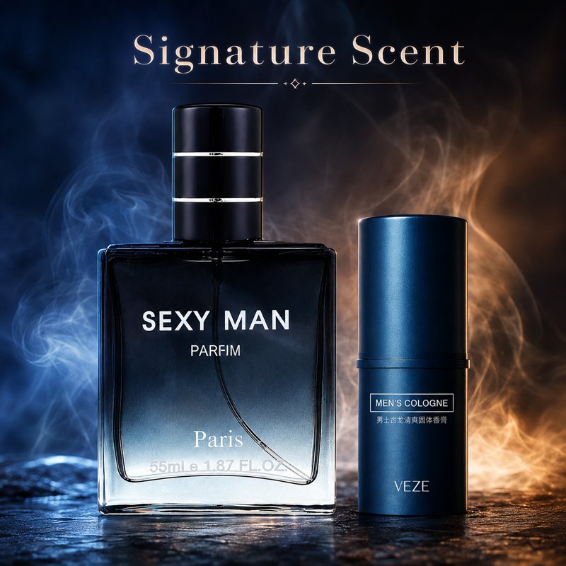 メンズ香水セット 2-in-1 スプレー＆ソリッドコロン 長 - Fragrance Perfume Spray のレビューと価格