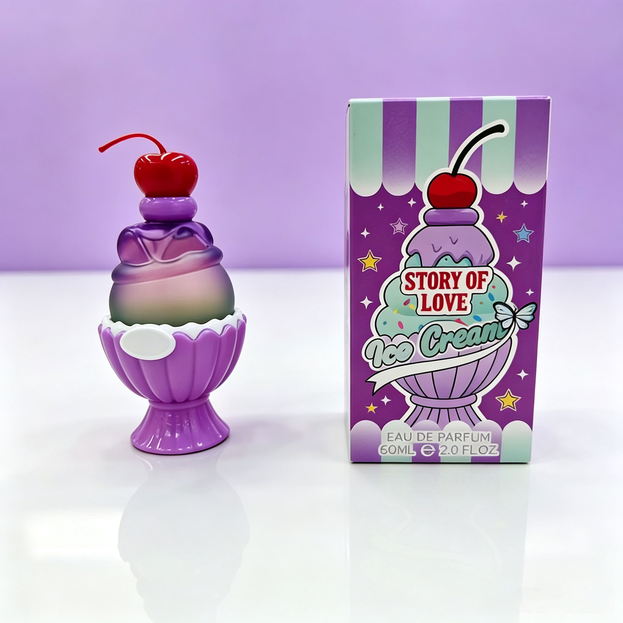 かわいいアイスクリーム型のオードパルファム60ml、甘くて長 - Perfume Fine Fragrance のレビューと価格