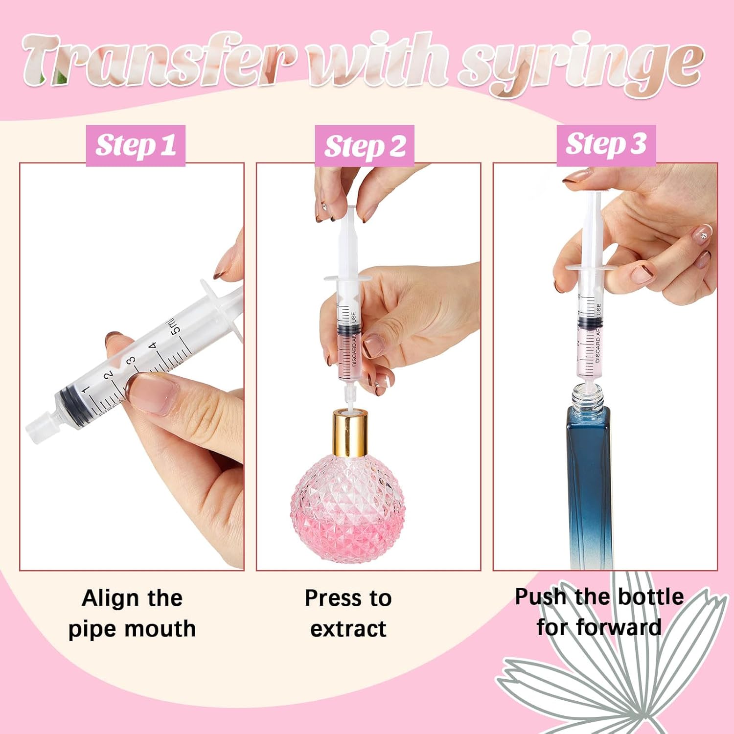25/50 個の香水詰め替えポンプツール転送キット、漏斗、デ - Perfume Fragrance Ingredients のレビューと価格