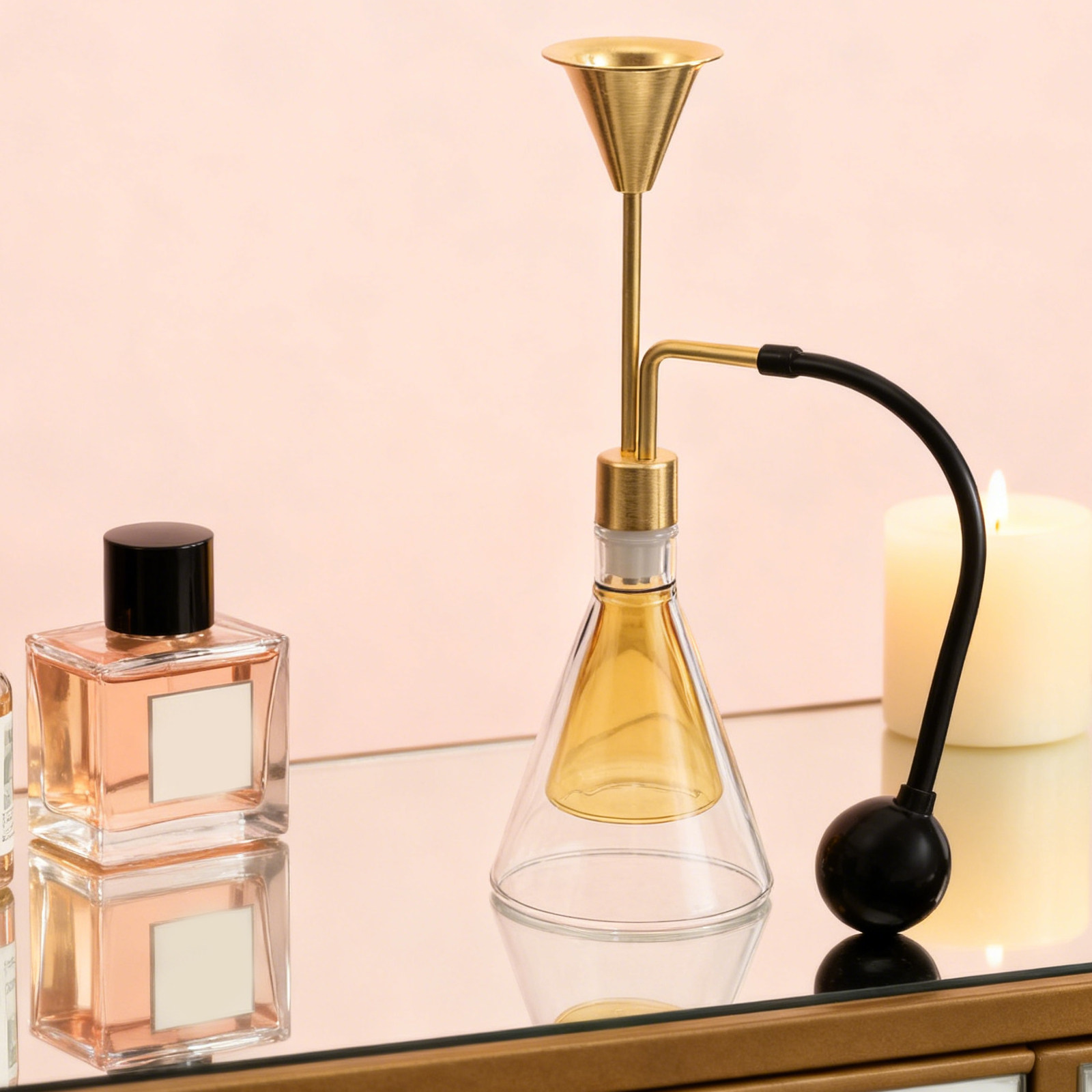 二重構造のガラス製エッセンシャルオイルボトル。アロマセラピー - Perfume Fragrance Samples のレビューと価格