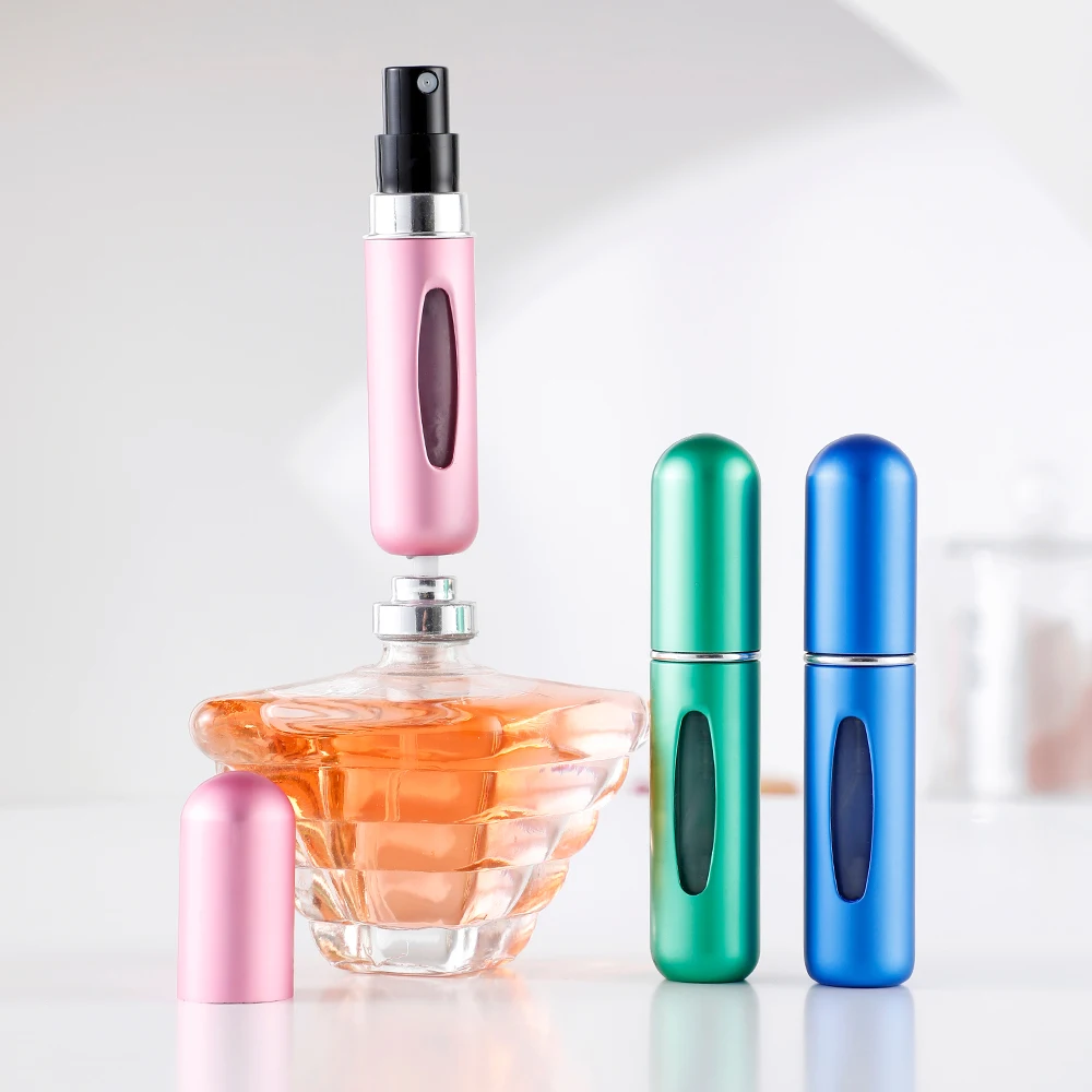 新しいホット5個セットポータブル5ミリリットル香水詰め替えボ - Perfume Fragrance Samples のレビューと価格