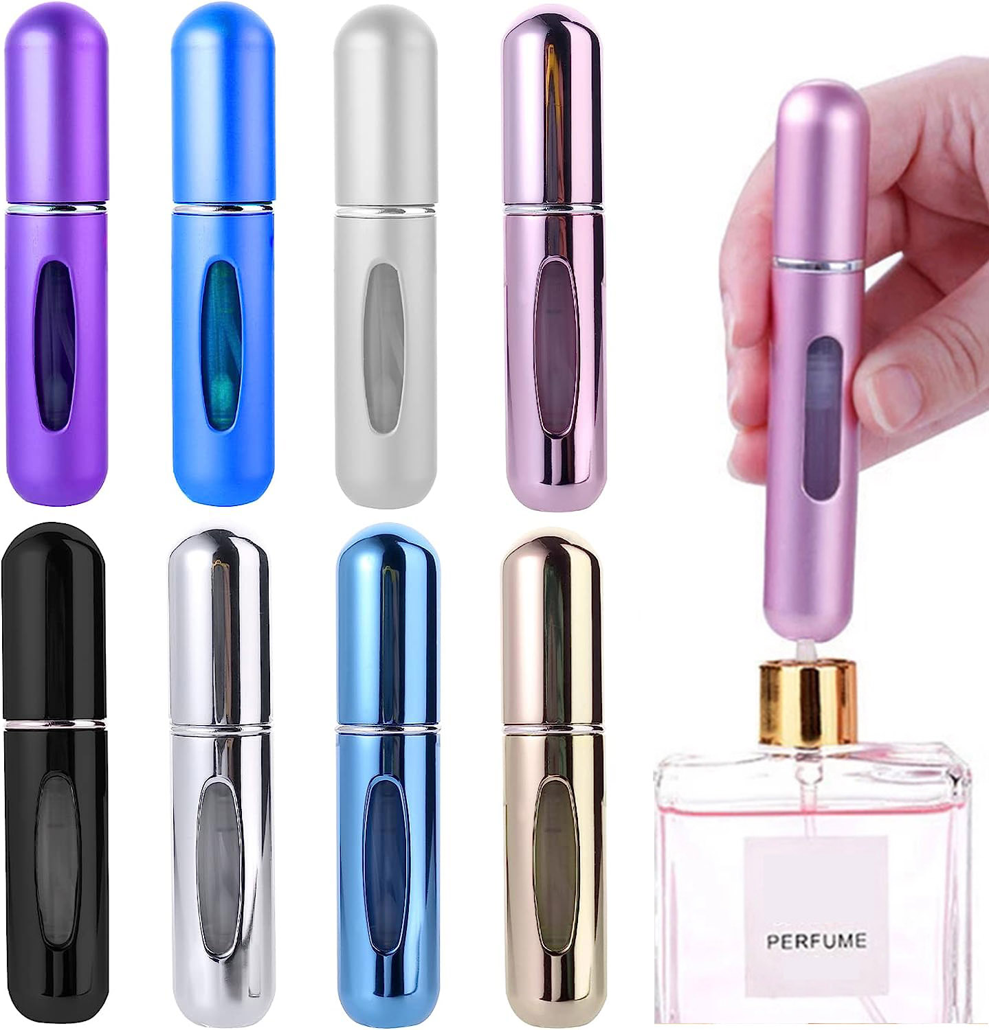 詰め替え可能なミニ香水瓶,ポータブル化粧品スプレーボトル,ス - Perfume Fragrance Refill のレビューと価格