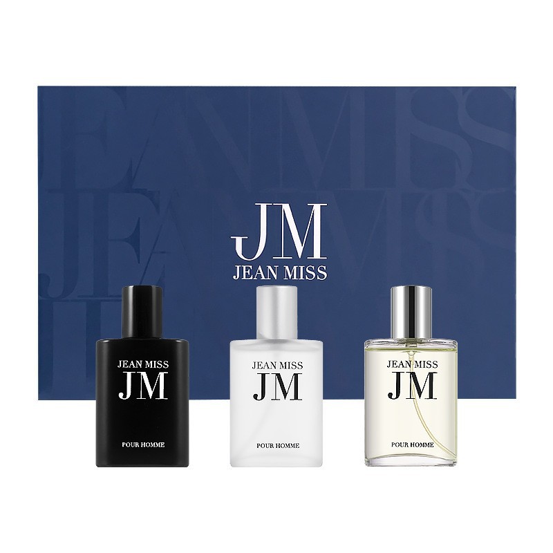 男性用オードトワレコロンギフトセット3個、エンボス加工のスク - Fragrance Perfume Spray のレビューと価格