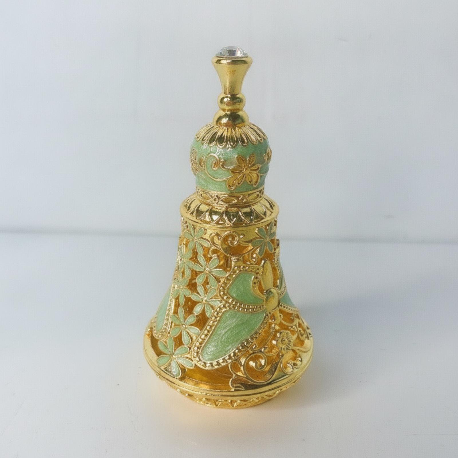 金属製の香水瓶（ストッパー付き） |   エンボス加工の花柄 - Perfume Fragrance Details のレビューと価格