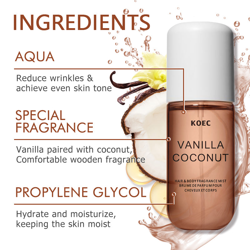 KOEC バニラ＆ココナッツ フレグランスミスト 香水 リフ - Perfume Fragrance Mist のレビューと価格