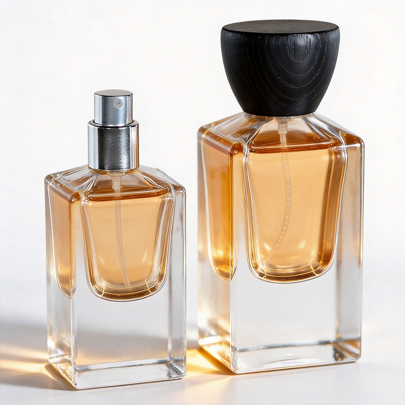 5 個 30/50 ミリリットルプレミアム香水瓶透明な正方形 - Perfume Fragrance Mist のレビューと価格