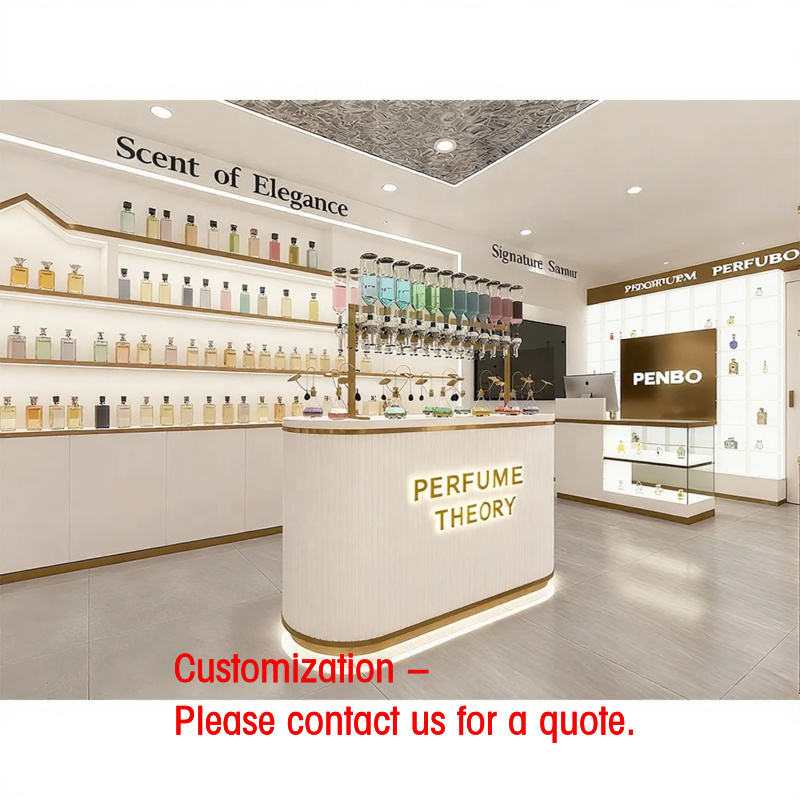 カスタム照明付き香水陳列棚 高級香水店ショーケース家具 香水 - Perfume Fragrance Shop のレビューと価格