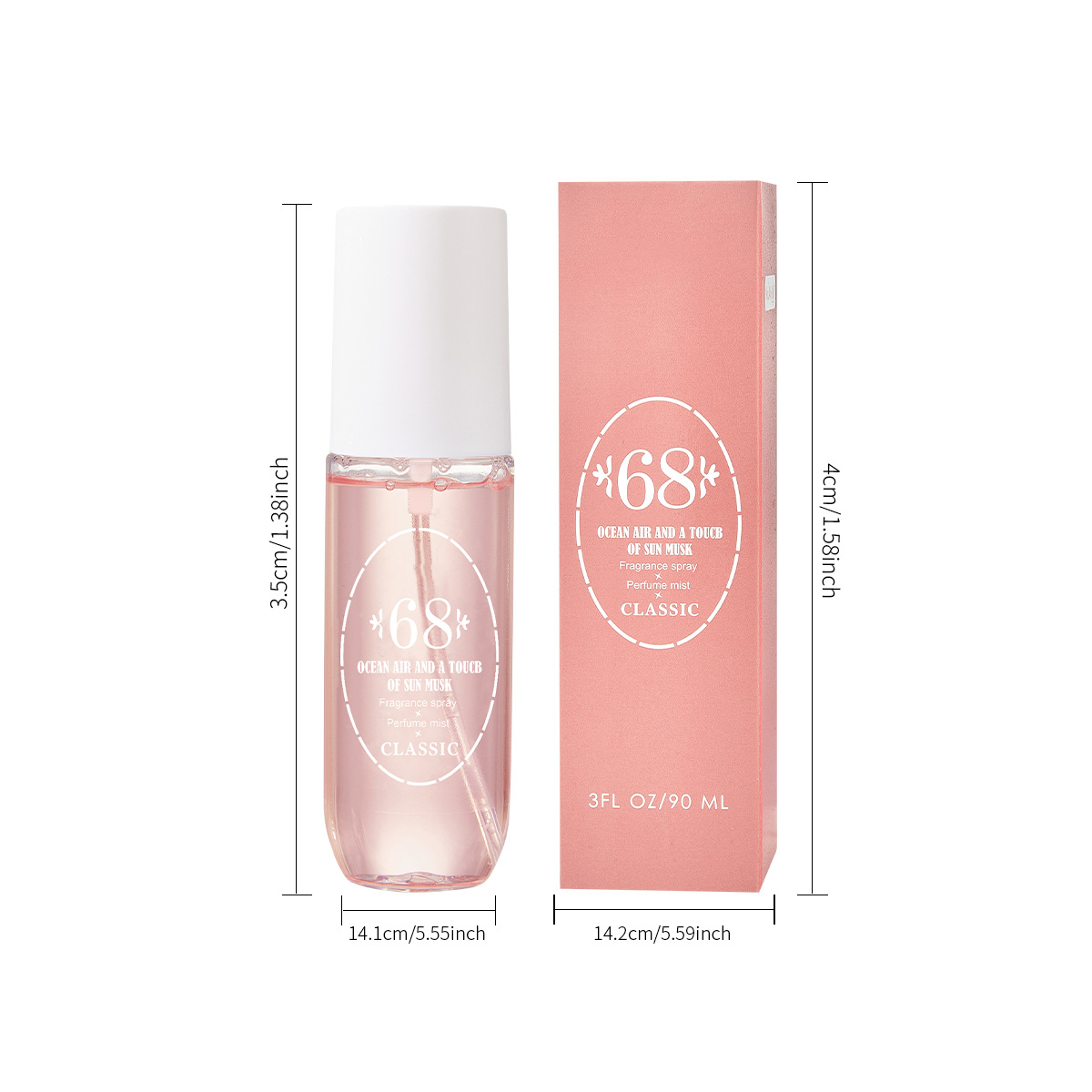 パフュームミストボディスプレー 5種の香り バニラ オーキッ - Perfume Fragrance Mist のレビューと価格
