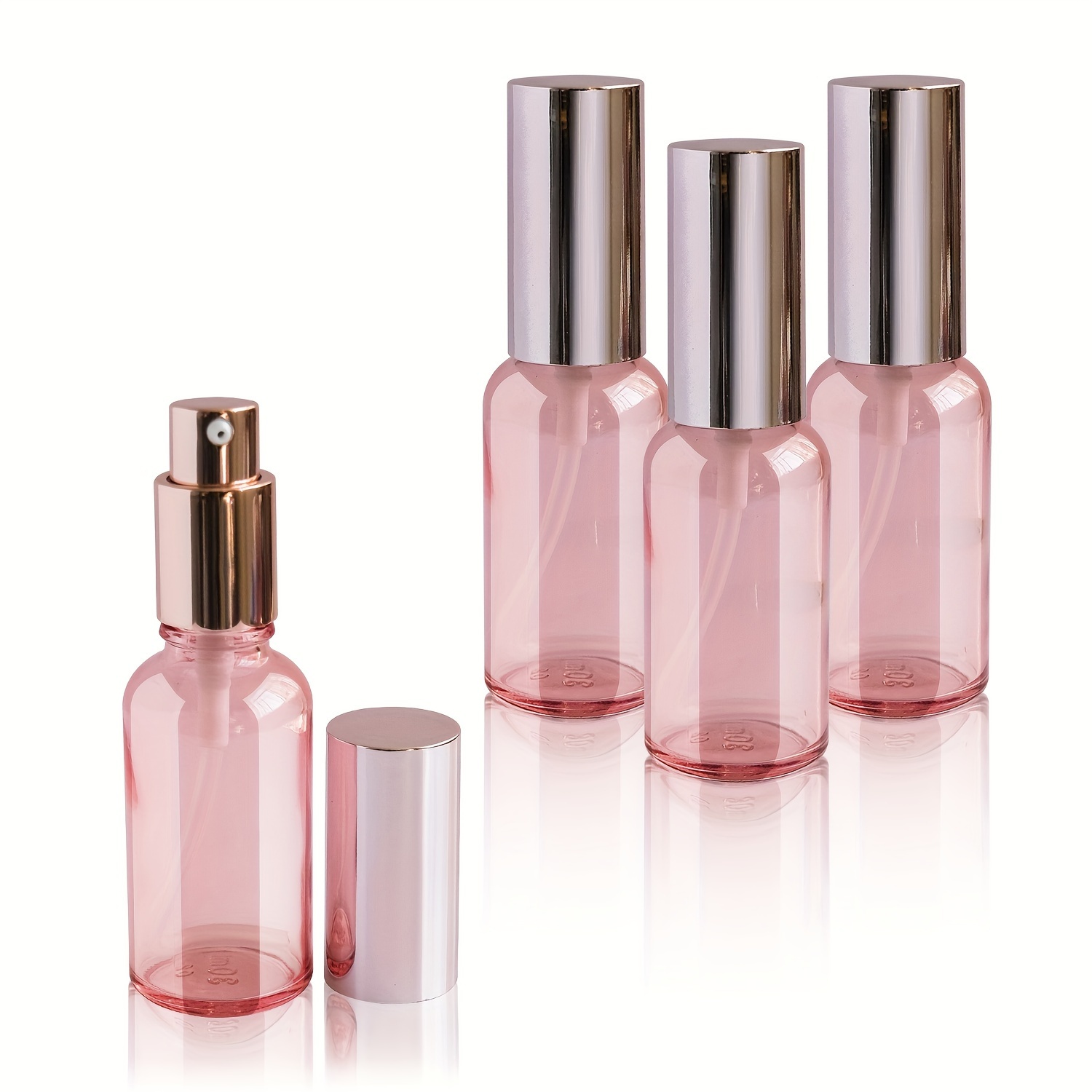1 個 10-100 ミリリットルピンクスプレーボトルファイ - Perfume Fragrance Mist のレビューと価格