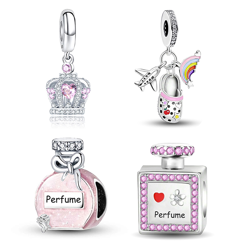 925スターリングシルバー ピンククラウン 香水チャームビー - Perfume Fine Fragrance のレビューと価格