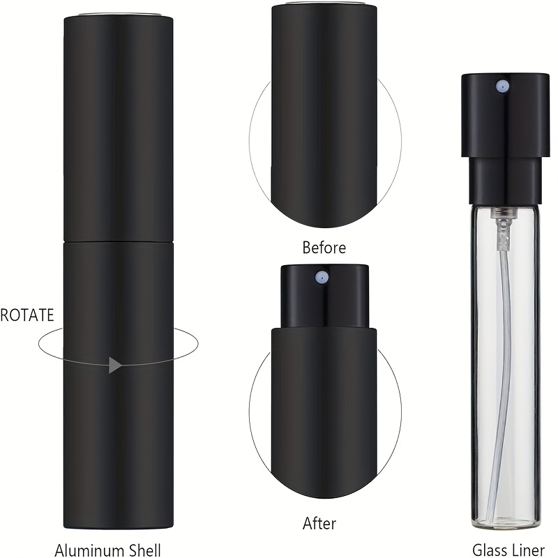 3 旅行用 10ml 香水スプレーボトルセット、詰め替え可能 - Perfume Fragrance Samples のレビューと価格